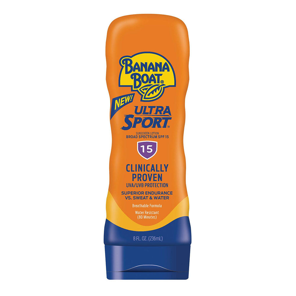 Banana Boat port Performance Sunscreen Lotion SPF 15, 8 Oz